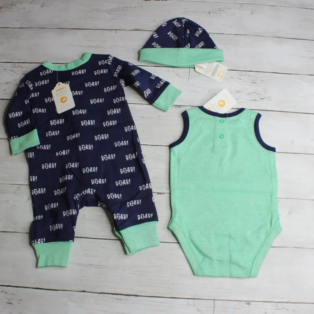 Gymboree Baby Sleeper Romper Blanket Hat Layette